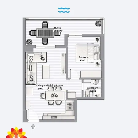 아파트 Sail Sea View *